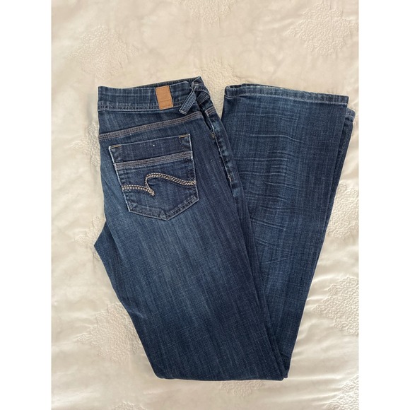 Maurices Denim - Maurices New Boot Dark Wash Bootcut Jeans Womens 3/4 Long Stretch Denim Indigo